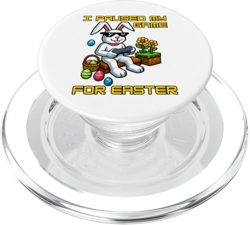 Lustiges Oster-Hasen-Shirt – Gaming-Controller-Eiersuche PopSockets PopGrip für MagSafe von Easter Bunny Gaming Ideas for Boys Girls Men