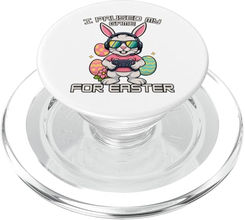 Lustiges Oster-Hasen-Shirt – Gaming-Controller-Eiersuche PopSockets PopGrip für MagSafe von Easter Bunny Gaming Ideas for Boys Girls Men