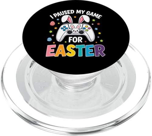 Lustiges Oster-Hasen-Shirt – Gaming-Controller-Eiersuche PopSockets PopGrip für MagSafe von Easter Bunny Gaming Ideas for Boys Girls Men
