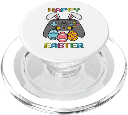 Lustiges Oster-Hasen-Shirt – Gaming-Controller-Eiersuche PopSockets PopGrip für MagSafe von Easter Bunny Gaming Ideas for Boys Girls Men
