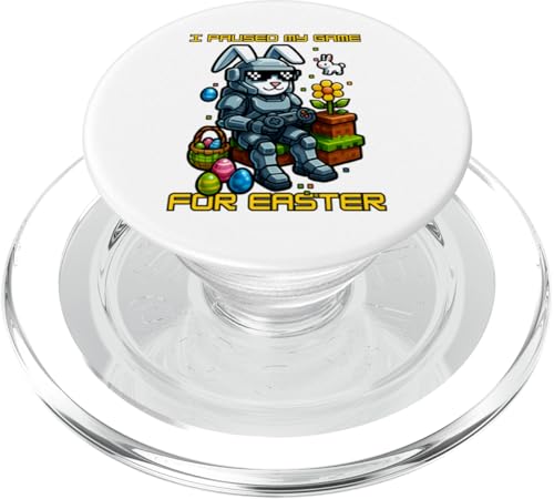 Lustiges Oster-Hasen-Shirt – Gaming-Controller-Eiersuche PopSockets PopGrip für MagSafe von Easter Bunny Gaming Ideas for Boys Girls Men