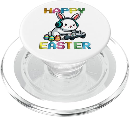 Lustiges Oster-Hasen-Shirt – Gaming-Controller-Eiersuche PopSockets PopGrip für MagSafe von Easter Bunny Gaming Ideas for Boys Girls Men