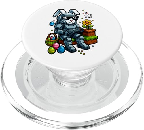 Lustiges Oster-Hasen-Shirt – Gaming-Controller-Eiersuche PopSockets PopGrip für MagSafe von Easter Bunny Gaming Ideas for Boys Girls Men