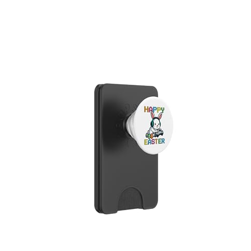 Lustiges Oster-Hasen-Shirt – Gaming-Controller-Eiersuche PopSockets PopWallet für MagSafe von Easter Bunny Gaming Ideas for Boys Girls Men