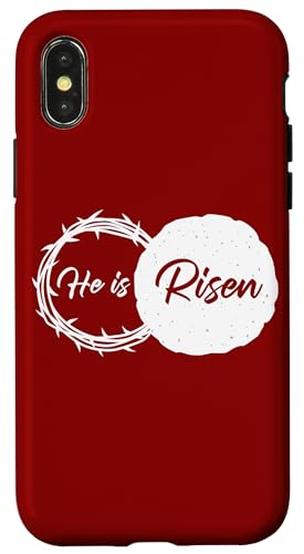 He is Risen – Jesus Christ Resurrection Easter & Passover Hülle für iPhone X/XS von Easter Christian Faith Blessings