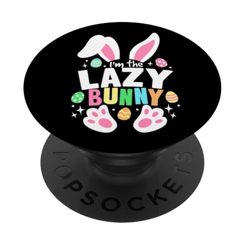 Lustiges Osterei mit Aufschrift "I'm The Lazy Bunny Ears", niedliches Cartoon- PopSockets Klebender PopGrip Lustiges Osterei mit Aufschrift "I'm The Lazy Bunny Ears", niedliches Cartoon- PopSockets Klebender PopGrip von Easter Day Outfit Colorful Rabbit Ears & Eggs Gift
