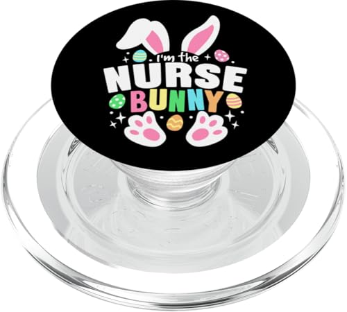 Lustiges Osterei mit Hasenohren und Aufschrift "I'm The Nurse" PopSockets PopGrip für MagSafe Lustiges Osterei mit Hasenohren und Aufschrift "I'm The Nurse" PopSockets PopGrip für MagSafe von Easter Day Outfit Colorful Rabbit Ears & Eggs Gift