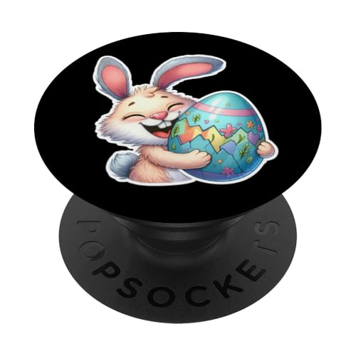 Osterhase Aufkleber Stil Ästhetische Lustige Ostereier Häschen PopSockets Klebender PopGrip von Easter Tees NYC