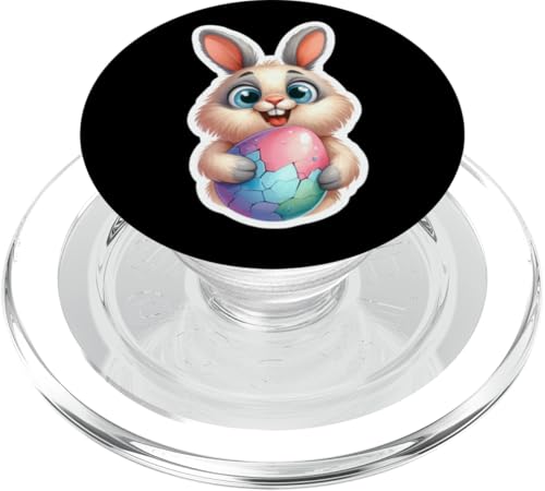 Osterhase Aufkleber Stil Ästhetische Lustige Ostereier Häschen PopSockets PopGrip für MagSafe von Easter Tees NYC