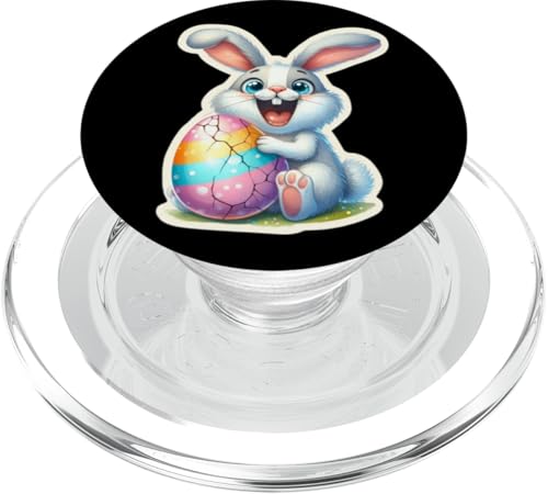 Osterhase Aufkleber Stil Ästhetische Lustige Ostereier Häschen PopSockets PopGrip für MagSafe von Easter Tees NYC