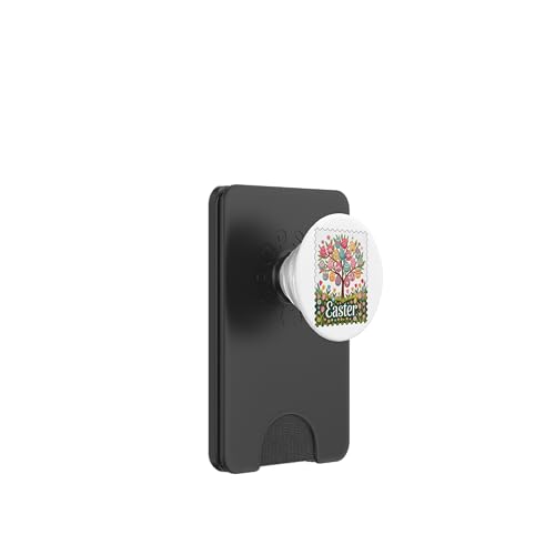 Vintage Ostereierbaum Briefmarke PopSockets PopWallet für MagSafe von Easter Tees NYC