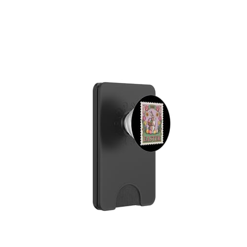 Vintage Osterhase 2025 Briefmarke Postarbeiter Post PopSockets PopWallet für MagSafe von Easter Tees NYC