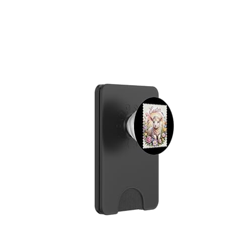 Vintage Osterlamm Poststempel Grafik Christian Religion PopSockets PopWallet für MagSafe von Easter Tees NYC
