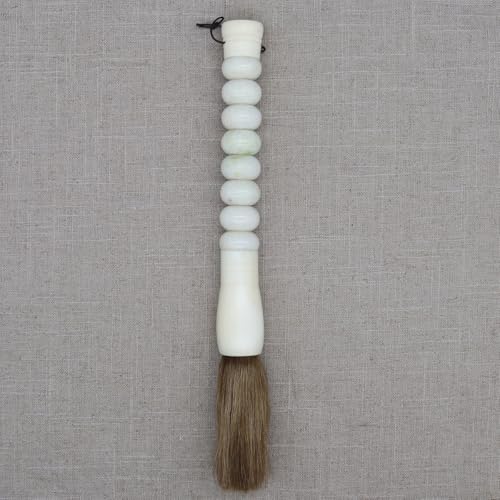 Eastern tide Traditioneller chinesischer Kalligraphie-Pinsel, 30–32 cm Länge, mehrfarbiger Perlengriff (cremeweiß) von Eastern tide
