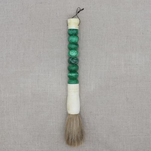 Eastern tide Traditioneller chinesischer Kalligraphie-Pinsel, 30–32 cm Länge, mehrfarbiger Perlengriff (grün) von Eastern tide