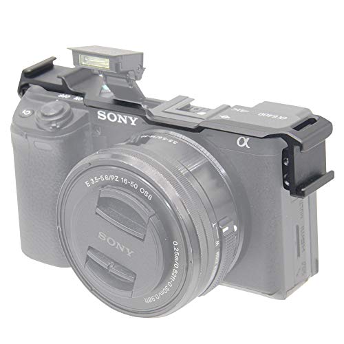 Easy Hood Cold Shoe Relocation Platte Dual Cold Shoe Adapter für Sony Alpha A6400 ILCE-6400, Mikrofon Verlängerung Cold Shoe Mount Bracket Vlogging Video Making Shooting Zubehör Easy Hood Cold Shoe Relocation Platte Dual Cold Shoe Adapter für Sony Alpha A6400 ILCE-6400, Mikrofon Verlängerung Cold Shoe Mount Bracket Vlogging Video Making Shooting Zubehör von Easy Hood
