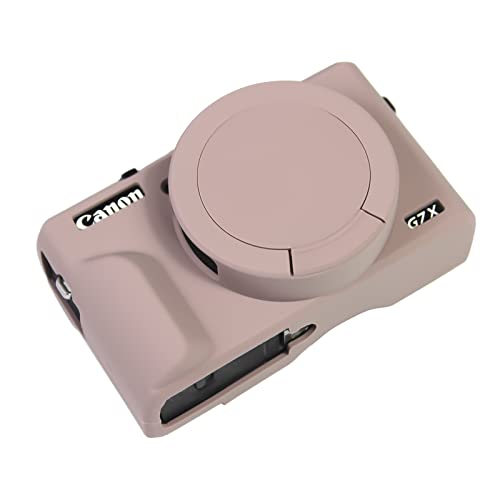 Easy Hood Schutzhülle für Canon Powershot G7 X Mark III Digitalkamera, weiche Silikon-Schutzhülle mit abnehmbarer Objektivabdeckung für Canon Powershot G7X Mark III DSLR-Kamera (Tiffany Pink) von Easy Hood