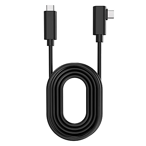 Easy Hood USB C auf USB C Kabel 5M VR Link Kabel kompatibel für Meta/Oculus Quest2/Pro PICO 4 Zubehör und PC Steam VR, USB 3.2 Gen1 Typ C Kabel High Speed 5Gbps Datenübertragung 3A Schnellladekabel von Easy Hood