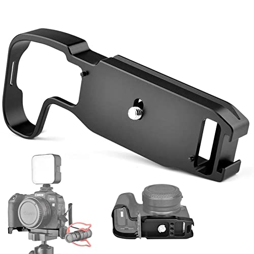 Grundplatte Kamera Griff für Canon EOS RP, Arca-Typ Grundplatte Kamera Griff Handgriff Videoaufnahmen, Vlogging Zubehör, Mikrofon-Lichthalterung Kaltschuh-Halterung von Easy Hood