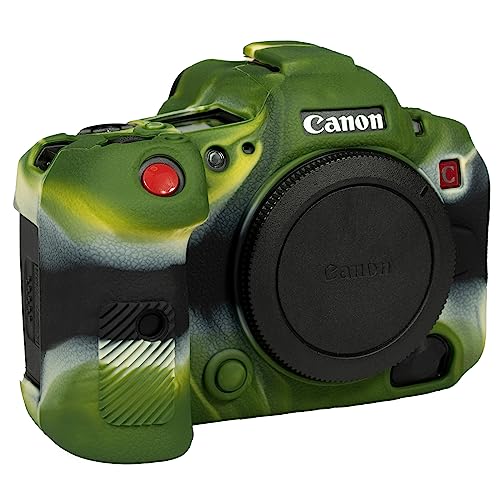Kamera Schutzhülle für Canon EOS R5C Silikonhülle Professionelle Kameratasche Weiche Leichte Dünne Kratzfeste Silikon Hülle Kameragehäuse Abdeckungen Skins Schutzhülle Camo von Easy Hood