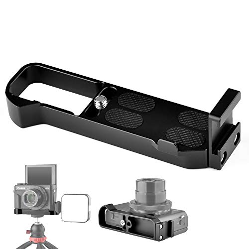 Kamera-Verlängerungs-Grundplatte für Canon G7X Mark III und Mark II, Easy Hood Videoaufnahmen Vlogging Zubehör Mikrofon-Lichthalterung mit Kaltschuh-Halterung von Easy Hood