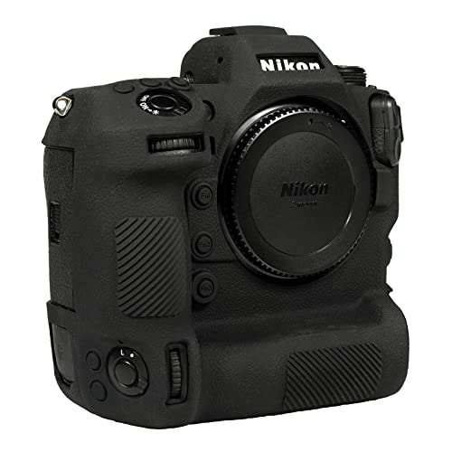 Silikonhülle Schutzhülle Kameratasche für Nikon Z9 Digitalkamera,Texturierte Oberfläche zum Schutz vor Kratzern,Weiches Silikon,Gummi,Schwarz von Easy Hood