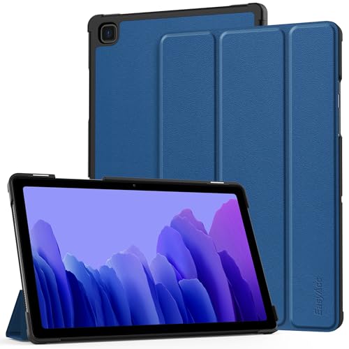 EasyAcc Hülle Kompatibel mit Samsung Galaxy Tab A7 10.4 2022/2020 SM-T500 T505 T507, Ultra Dünn mit Standfunktion Slim PU Leder Smart Schutzhülle mit Auto Sleep Wake Up Funktion (Meerblau) von EasyAcc
