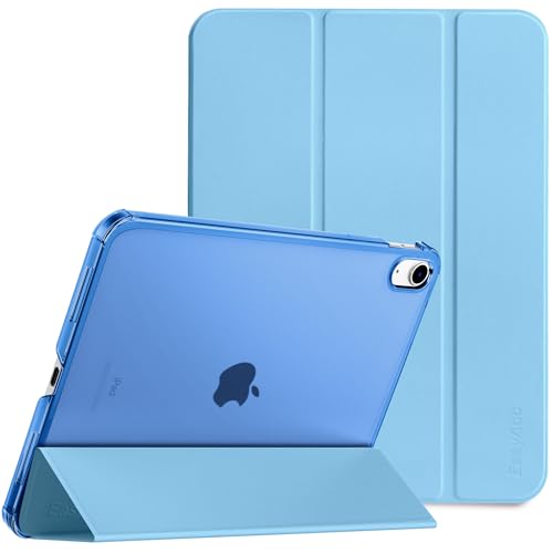 EasyAcc Hülle Kompatibel mit iPad 10 Generation 2022 10.9 Zoll A2757/A2777, Ultra Dünn Transluzent Matt Rückseite Abdeckung Cover Schutzhülle Case, Himmelblau von EasyAcc