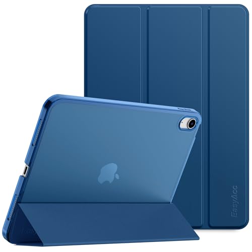 EasyAcc Hülle Kompatibel mit iPad 10 Generation 2022 10.9 Zoll A2757/A2777, Ultra Dünn Transluzent Matt Rückseite Abdeckung Cover Schutzhülle Case,Meerblau von EasyAcc