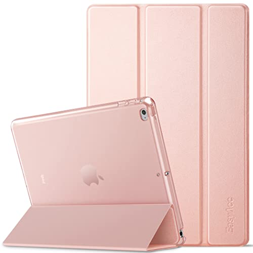 EasyAcc Hülle Kompatibel mit iPad Air 2, Ultra Dünn Transluzent Matt Rückseite Abdeckung mit Auto aufwachen/Schlaf Funktion Kompatibel mit iPad Air 2 A1566/A1567 Roségold von EasyAcc