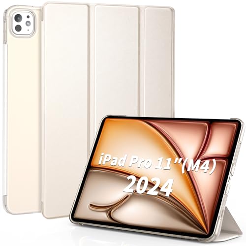EasyAcc Hülle für iPad Pro 11 Zoll (2024) M4 Hülle, Ultra Dünn Transluzent Matt Rückseite Abdeckung Cover Schutzhülle Case, Polarstern von EasyAcc