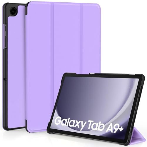 EasyAcc Hülle für Samsung Galaxy Tab A9+/ A9 Plus 11 Zoll 2023 SM-X210/ X215/ X216, Schutzhülle Ultradünne PU Leder mit Standfunktion und Auto Wachen/Schlafen Hülle Case,Lavendelviolett von EasyAcc