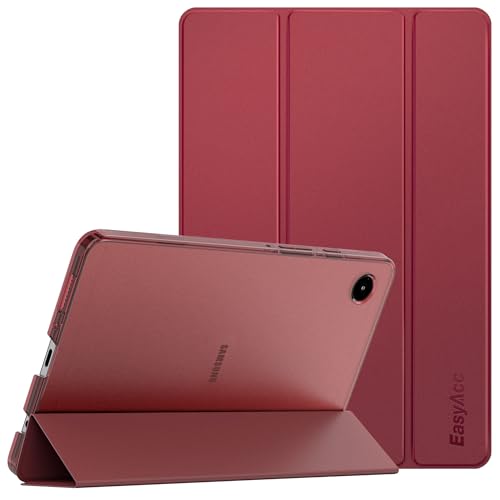 EasyAcc Hülle für Samsung Galaxy Tab A9 8.7 Zoll 2023 SM-X110/ X115, Schutzhülle Ultradünne PU Leder mit Standfunktion Kompatibel mit Glaxy Tab A9 8.7", Rotwein von EasyAcc