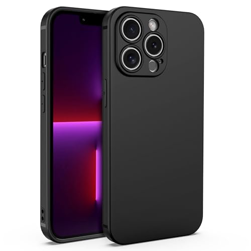 EasyAcc Slim Case für iPhone 13 Pro (NUR), Dünne Matte Schwarze TPU-Telefonhüllen Kompatibel Mit iPhone 13 Pro 6,1 Zoll, Finish Profile Soft Back Protective Cover von EasyAcc