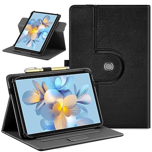 Easyacc Universal Hülle für 10-11 Zoll Tablet, 360 Grad Drehbarer Hülle für Blackview Tab 70/Tab 16 Pro/HotLight Tablet/Jikocxn 10 Zoll Tablet/Teclast M50/T50 Pro/Doogee T30 Pro, Schwarz von EasyAcc