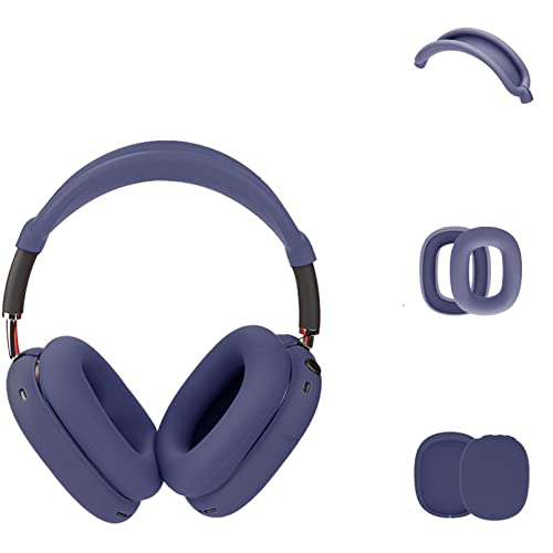 EasyBee [3er-Satz] Ohrpolster Schutzhülle Kompatibel mit AirPods Max, Silikon Ohrpolster Kopfhörer für Over Ear Headphones - Blau von EasyBee