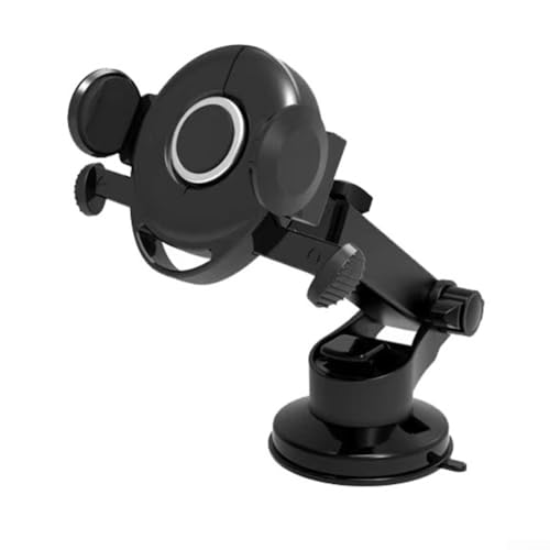 EasyByMall 360 Grad drehbare Handyhalterung für das Armaturenbrett, stabile mobile Halterung (schwarz) von EasyByMall