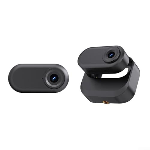 EasyByMall HD-Daumen-Action-Kamera, tragbare Outdoor-Kamera, magnetisches Aufladen, Weitwinkel, für Outdoor-Abenteuer, Radfahren, Wandern (schwarz) von EasyByMall