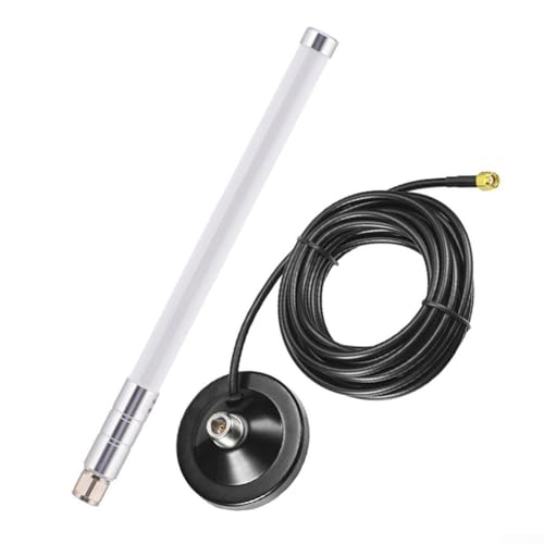 Fiberglas-Antenne, für Helium-Hotspot-Miner-Antenne, 915 MHz, für LoRa 868 MHz, für Nebra, für Bobcat, inkl. Sockel und Adapter Fiberglas-Antenne, für Helium-Hotspot-Miner-Antenne, 915 MHz, für LoRa 868 MHz, für Nebra, für Bobcat, inkl. Sockel und Adapter von EasyByMall