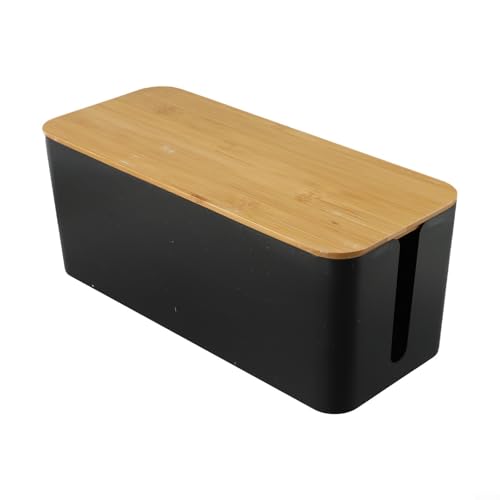 Ordentliche und stilvolle Kabel-Organisationsbox, die sich nahtlos in Ihre Heimdekoration einfügt und gleichzeitig unschöne Kabel verwaltet (B) von EasyByMall