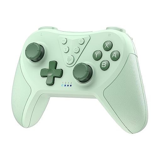 EasySMX Controller für Nintendo Switch, Bluetooth Wireless Switch Controller, Controller Switch mit 6-Axis Motion, Aufwecken, einstellbare Turbo & Dual Vibration Funktion-Grün EasySMX Controller für Nintendo Switch, Bluetooth Wireless Switch Controller, Controller Switch mit 6-Axis Motion, Aufwecken, einstellbare Turbo & Dual Vibration Funktion-Grün von EasySMX
