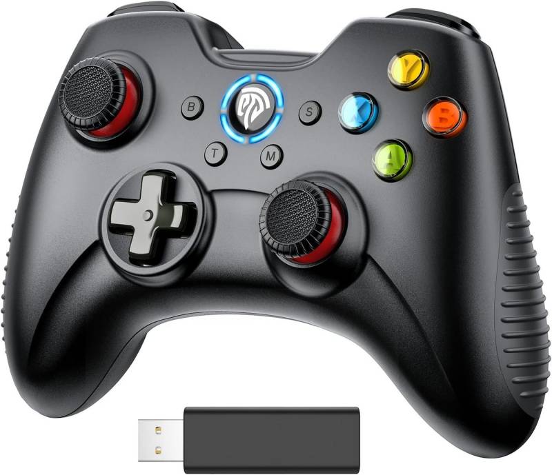 EasySMX PC Controller, 2,4G wireless Gamepad mit Dual Vibration Gaming-Controller von EasySMX