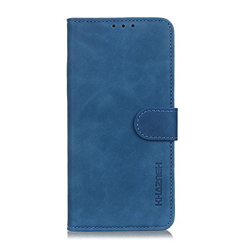 EasyShow Case for ZTE Blade V40S Leder, ZTE Blade V40S Brieftasche Case Protector Flip Cover mit Ständer Kartenhalter Kartenfächer PU Leder für ZTE Blade V40S-Blau von EasyShow