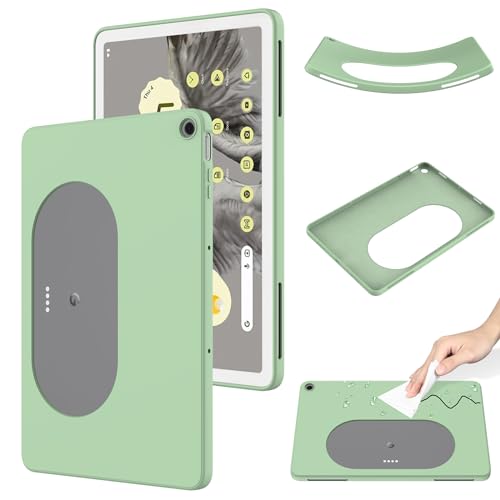 EasyShow Hülle für Google Pixel Tablet - Ultra Dünn, Hochwertiges Flüssiges Silikon Case, Rutschfeste Schale, Stoßfeste Handyhülle (Grün) von EasyShow