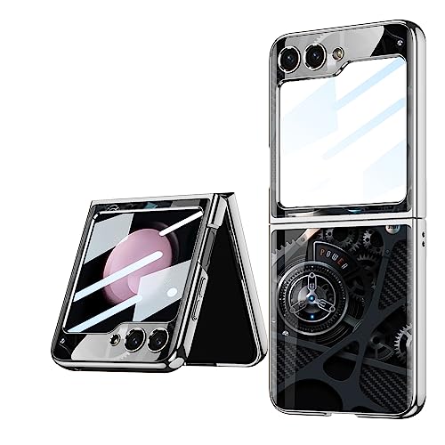 Kompatibel mit Samsung Galaxy Z Flip5 5G Hülle, Z Flip5 ultradünnes Glas glänzend lackierte Handyhülle, Faltbare Handyhülle für Samsung Z Flip 5 2023-JXS Kompatibel mit Samsung Galaxy Z Flip5 5G Hülle, Z Flip5 ultradünnes Glas glänzend lackierte Handyhülle, Faltbare Handyhülle für Samsung Z Flip 5 2023-JXS von EasyShow
