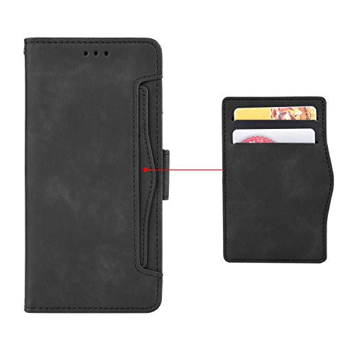 EasyShow Schutzhülle für OnePlus 10T Hülle, OnePlus 10T Schutzhülle Handy Lederhülle PU Leder Hülle Handytasche Cover Handyhülle für OnePlus 10T Ledertasche-Schwarz von EasyShow