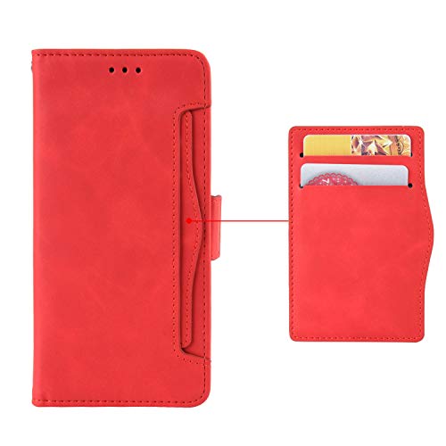 EasyShow Schutzhülle für Samsung Galaxy A14 Hülle, Samsung Galaxy A14 Schutzhülle Handy Lederhülle PU Leder Hülle Handytasche Cover Handyhülle für Samsung Galaxy A14 Ledertasche-Rot von EasyShow