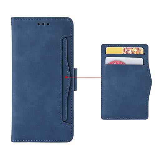 EasyShow Schutzhülle für Sony Xperia 10 V Hülle, Sony Xperia 10 V Schutzhülle Handy Lederhülle PU Leder Hülle Handytasche Cover Handyhülle für Sony Xperia 10 V Ledertasche-Blau von EasyShow