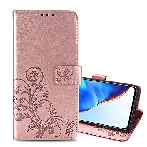 Schutzhülle für Blackview Oscal C70 Hülle, PU+TPU Leder Wallet Tasche Cover, Brieftasche Case mit Stand FunktionUltra Slim Card Slot Hülle für Blackview Oscal C70 (Roségold) von EasyShow