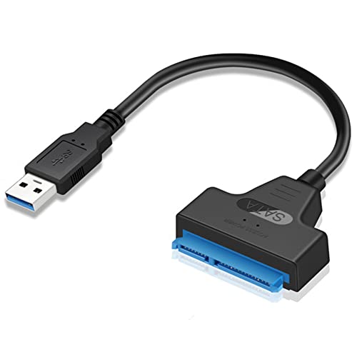 EasyULT USB 3.0 zu SATA Adapter Kabel, Super Speed 2.5" HDD/SSD Festplatte Driver Konverter/Adapterkabel, Unterstützt UASP SATA III, Kompatibel mit Windows XP/Vista/7/8/10 und Mac OS. 9.X/10.X/Linux von EasyULT
